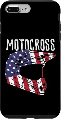 Vista 9 de Casco de motocross para iPhone 15 con bandera de Estados Unidos para motocross, patriótico, motociclista, para hombres y niños