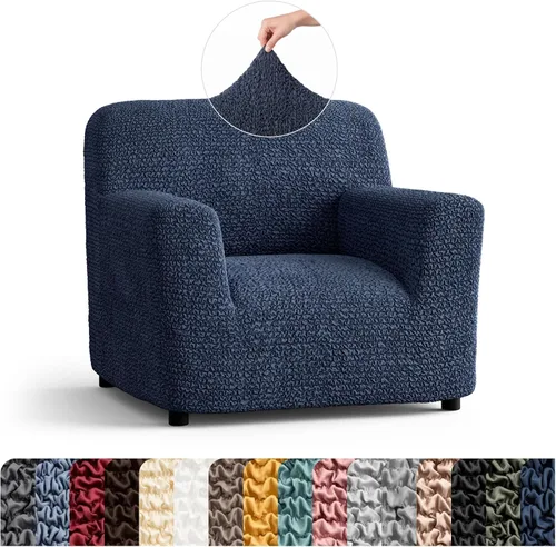Vista 19 de PAULATO BY GA.I.CO. Funda para Silla - Funda para Sillón - Funda para Sillón - Funda de Tela Suave - Protector de Muebles Elegante de Ajuste Ceniza