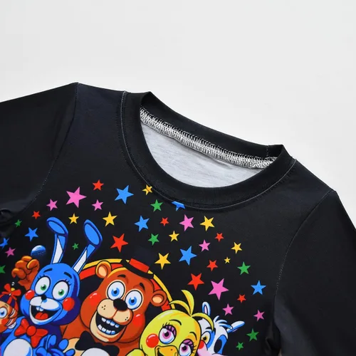 Vista 3 de Conjunto de pantalones para niños, conjunto de camisa gráfica de manga larga para disfraz