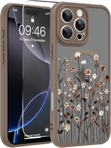 Vista 12 de OOK Funda magnética para iPhone 11 [compatible con MagSafe] Funda delgada mate translúcida negra para iPhone 11, funda protectora de lente de Negro