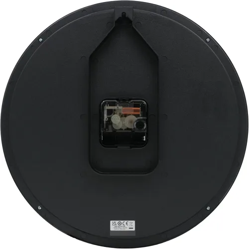 Vista 3 de SEIKO QXA818KRH Reloj de pared con estampado de vidrio sin tictac, negro, 12 pulgadas