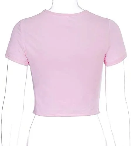 Vista 8 de SansoiSan Camiseta elástica para mujer Streetwear Tops