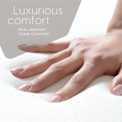 Vista 6 de Milliard Cojín de espuma viscoelástica para exteriores, cojín de descanso con funda impermeable y lavable, cojín para silla de patio, cojín de Negro