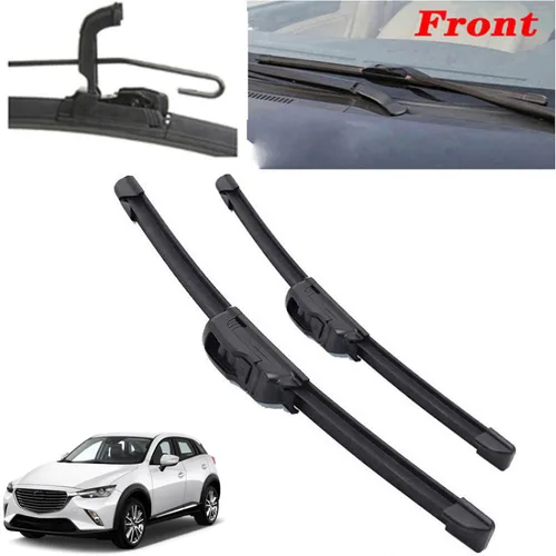 Vista 2 de Escobillas de limpiaparabrisas delantero para Mazda CX-3 CX3 2015-2021, 22 pulgadas/18 pulgadas