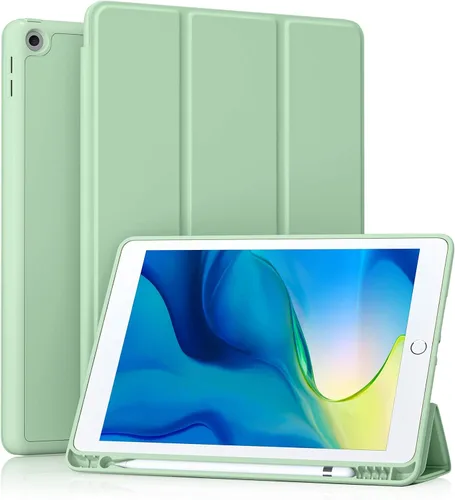 Vista 15 de Akkerds - Funda Compatible con iPad de 10.2 Pulgadas 2021/2020/2019, para iPad de 9ª/8ª/7ª Generación con Soporte para Lápiz, Funda Protectora
