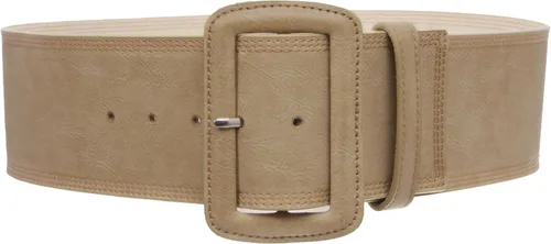 Vista 10 de Cinturón de cuero rectangular de punto de moda de cintura alta de 3 pulgadas de ancho para Negro