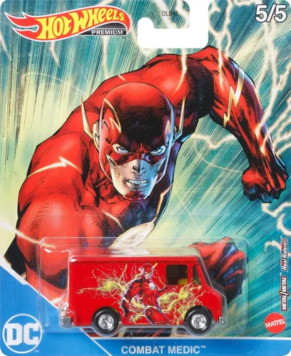 Vista 4 de Hot Wheels Combat Medic - Vehículo a escala 1:64 para niños de 3 años en adelante y coleccionistas de autos de juguete clásicos, con nuevos castings