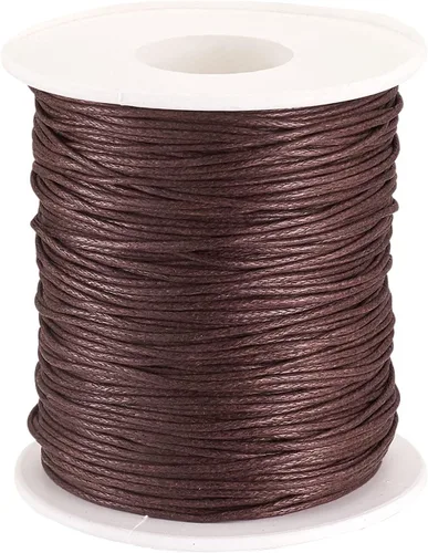Vista 15 de Cordón de algodón encerado aguamarina de 100 yardas, hilo trenzado para cuentas de cordón de pulsera, collar de alambre de 0.039 pulgadas