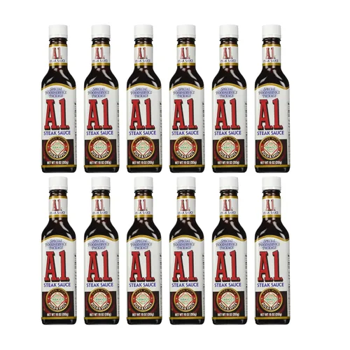 Vista 12 de A.1. Salsa para Bistec Bold & Spicy, botella de 10 oz (paquete de 3)
