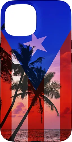 Vista 6 de Tropical Ocean Vibes Puerto Rico Flag - Funda para iPhone 17