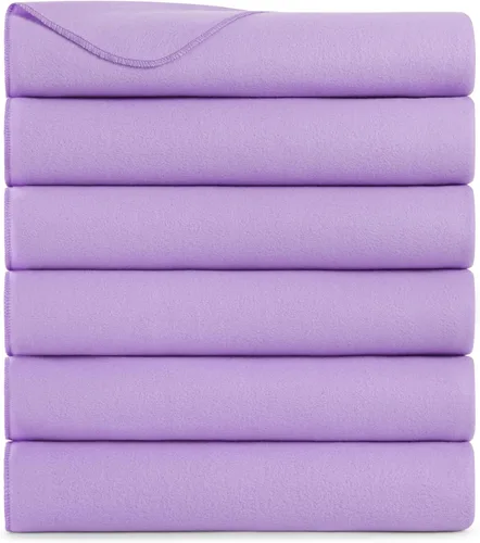 Vista 21 de Arkwright - Mantas de forro polar a granel – Paquete de 6 – Manta ultra suave y acogedora para automóvil, campamento, sofá, oficina, aire libre