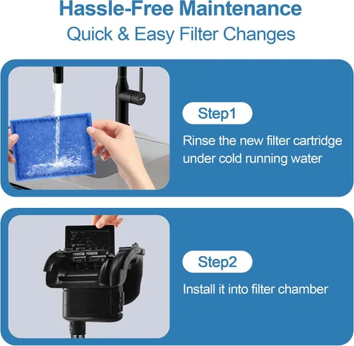 Vista 5 de Nebulist Paquete de 6 cartuchos de filtro tamaño B compatibles con filtros de alimentación MarineLand Penguin PRO 100/125/175 y filtro