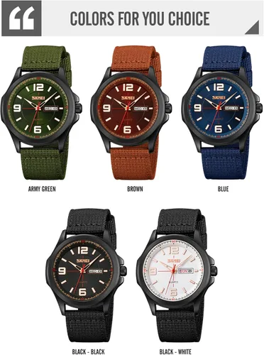 Vista 6 de SKMEI Relojes de hombre Expedition Scout Reloj de cuarzo impermeable de muñeca