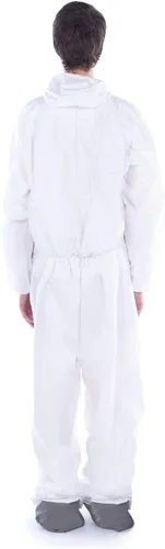 Vista 2 de First Global Supply Trajes de protección microporosos FGS con capucha y botas