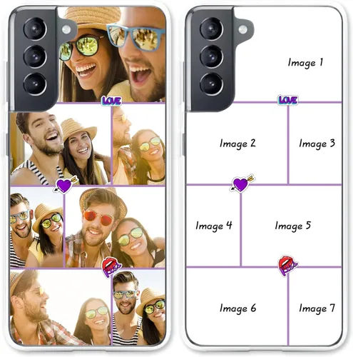 Vista 6 de Funda personalizada para Samsung Galaxy S22 S21 S20 Ultra Plus S21 FE S20 FE S10 Plus S9 S8 S7 Edge Note 20 Ultra Note 10 Plus Note 9 Note 8