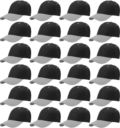 Vista 35 de Falari - 24/144 unidades de gorra de béisbol unisex, lisa y de tamaño ajustable, venta al por mayor Paquete de 144 verde militar