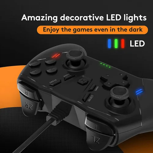 Vista 3 de Uberwith Wired PC Game Controller, Joystick Gamepad Controller for PC Game Controller Compatible With Steam, PS3, Windows 1087 PC, Laptop, TV Box