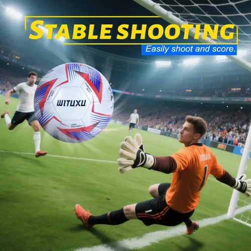 Vista 8 de Balón de fútbol tamaño 5 con bomba y aguja, fútbol profesional oficial para entrenamiento y juegos, desinflado para facilitar el inflado, regalo