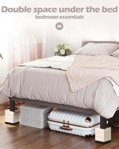 Vista 3 de Elevadores de Muebles, Tclouda Soportes para Cama/Sofá/Escritorio/Mesa/Patas de Silla/Refrigerador de 1.5, 3 y 4 Pulgadas, Bloques Ajustables