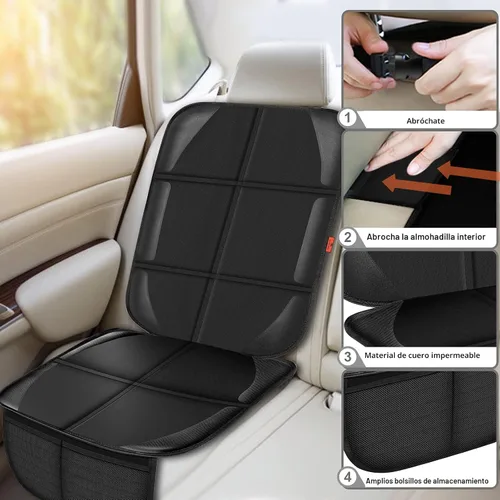 Vista 4 de XHYANG Protector de asiento de automóvil, protectores de asiento de automóvil para bebé, impermeable, duradero, tela 600D para niños, funda para 1