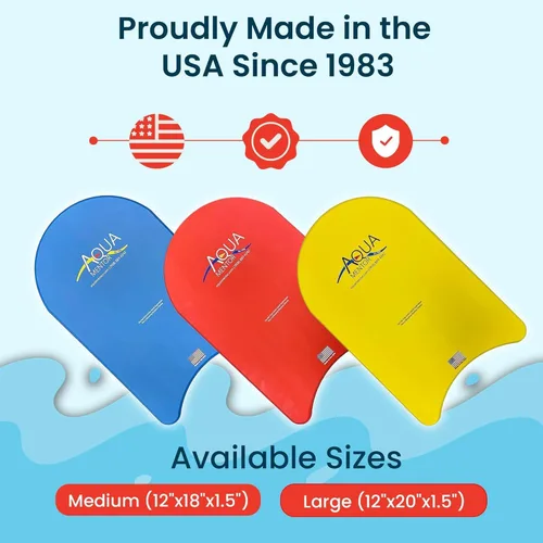 Vista 2 de Aquamentor Competition Kickboard - Tabla de espuma de alta densidad para natación de regazo, entrenamiento, ejercicio de piscina, aeróbicos