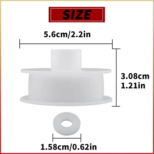 Vista 2 de WE12X81 - Pieza de repuesto para rueda de polea tensora de secadora compatible con secadores GE