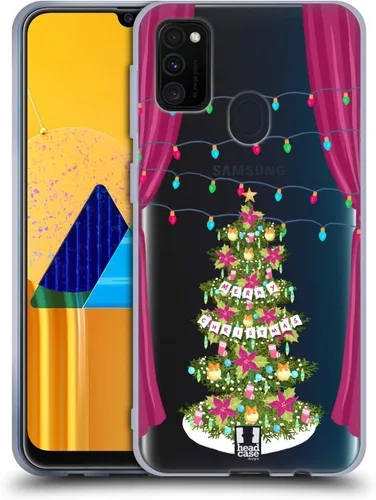 Vista 9 de Head Case Designs Classic Merry Christmas Trees Gel Case [Military Grade Protection] Compatible with Galaxy M30s (2019)/M21 (2020)