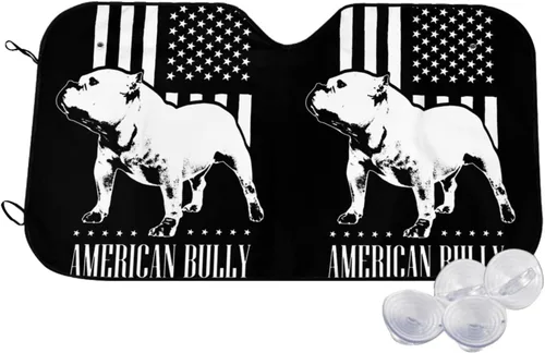 Vista 7 de Bandera americana Bully - Parasol plegable para parabrisas de automóvil, para camioneta, remolque