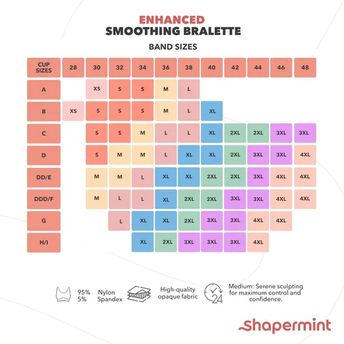 Vista 2 de SHAPERMINT Bralette sin alambres suavizado mejorado para mujer con copas extraíbles