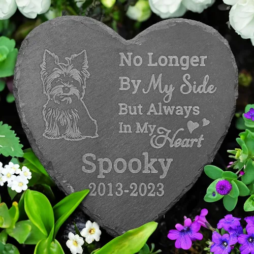 Vista 16 de Piedra conmemorativa de Akita Inu, regalos conmemorativos de Akita Inu, regalos para la pérdida de Akita Inu, en memoria de Akita Inu, regalos