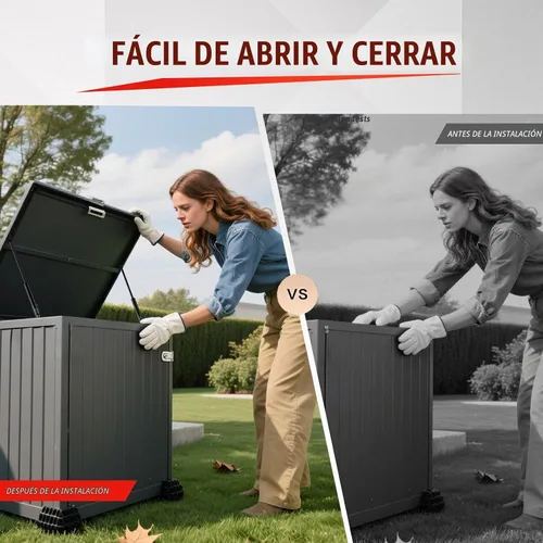 Vista 5 de Vepagoo C16-08568 - Puntales de gas de 20 pulgadas y 20 libras para puerta