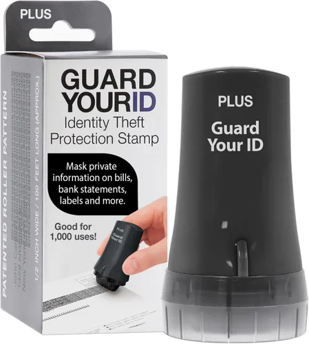 Vista 15 de Guard Your ID Advanced 2.0 Rodillos de goma para robo de identidad, borrador de dirección y prevención de seguridad (Paquete regular de 3, negro)