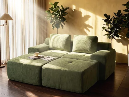 Vista 47 de Sofá de nube de gran tamaño en forma de U de 122 pulgadas, cómodos sofás modulares sin hueso para sala de estar, sofá modular con respaldo alto