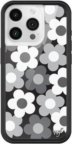 Vista 42 de Wildflower - Fundas compatibles con Apple iPhone 15 Pro Protector de goma negro, certificado de prueba de caída de 4 pies, propiedad de mujeres