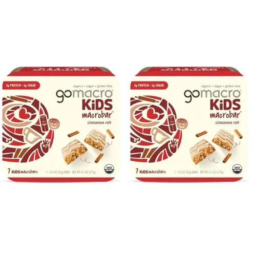 Vista 8 de GoMacro Kids MacroBar - Barras veganas orgánicas – Brownie de chocolate doble (barras de 0.90 onzas, 7 unidades)
