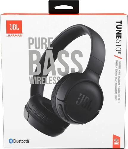 Vista 4 de JBL Tune 510BT - Auriculares Bluetooth con hasta 40 horas de batería, micrófono para llamadas, plegables y cómodos, compatibles con Android e iOS