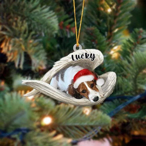Vista 127 de Ángel durmiente de Afghan Hound para Navidad, adorno personalizado con el nombre del perro, adorno de Navidad personalizado para amantes de perros