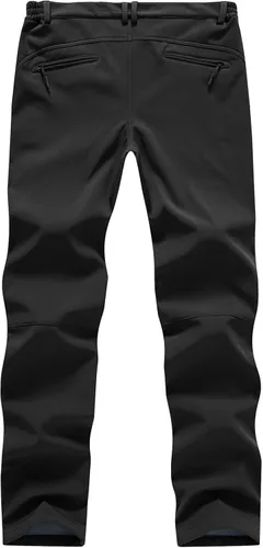 Vista 2 de Rdruko Pantalones de nieve de invierno para hombre, impermeables, aislados, de vellón, para esquí, snowboard