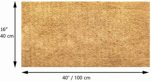 Vista 2 de SUNYAY Láminas de forro de fibra de coco natural de 16x40 pulgadas Rollo de fibra de coco Estera de coco para maceta Forro de cesta de flores