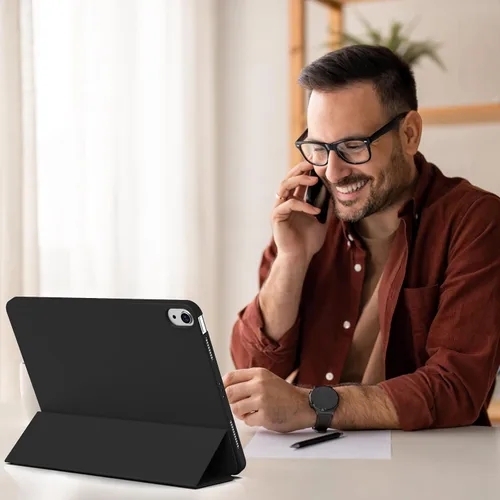 Vista 6 de Funda para iPad (A16) de 11ª generación de 11 pulgadas 2025/iPad de 10.9 pulgadas 2022, encendido y apagado automático, compatible con Touch ID