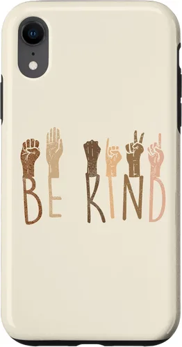 Vista 8 de Funda de regalo BLM para iPhone 14 Be Kind Hands Melanina Black African Pride BLM