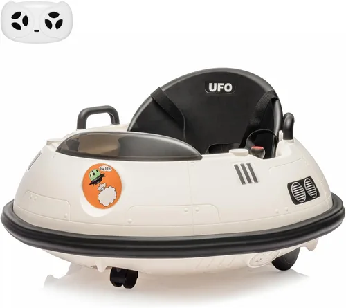 Vista 8 de Coche de parachoques eléctrico de 12 V con control remoto, cinturón de seguridad, música, luces intermitentes, giro de 360 grados, auto parachoques