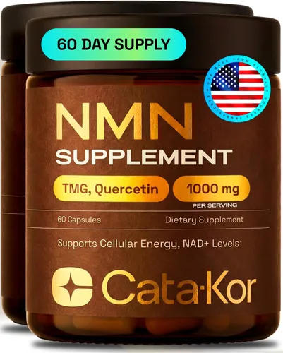 Vista 11 de Cata-Kor Suplemento NMN - Suplemento NAD 4 en 1 con quercetina TMG Resveratrol - Alternativa NMNH - Apoya la energía celular y el nivel de NAD+