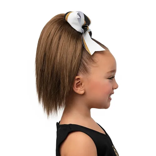 Vista 8 de Girly Curls Porrista 11 pulgadas - Cola de caballo recta para niñas y adolescentes (ángel)
