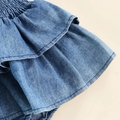 Vista 6 de Louatui Conjunto de ropa para bebé recién nacida con calabaza, Halloween, conjunto de ropa de tutú con volantes, mameluco de algodón con diadema