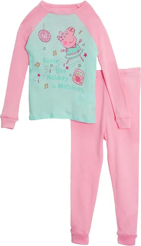 Vista 3 de Peppa Pig Conjunto de pijama de 4 piezas Better Together para niñas
