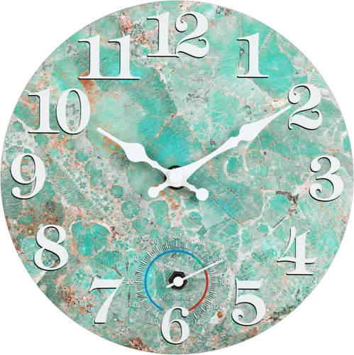 Vista 15 de Reloj de pared vintage con letrero de café para cocina, estilo rústico, funciona con pilas, para cocina/cafetería/comedor/hogar (12 pulgadas)