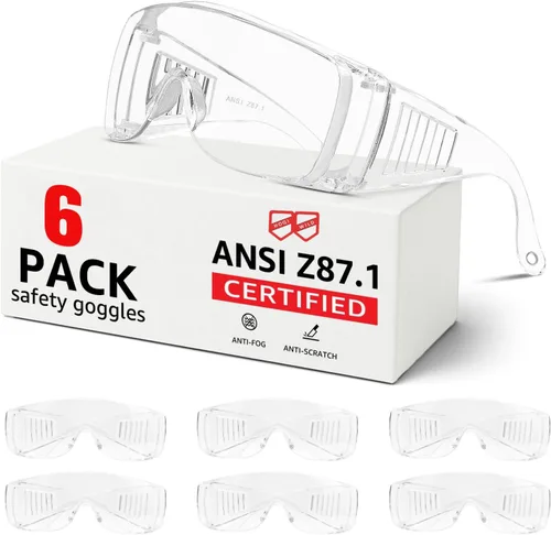 Vista 10 de Ansi Z87.1 Ansi Z87.1 - Gafas de seguridad antivaho para hombres y mujeres, gafas de laboratorio resistentes a arañazos e impactos, gafas