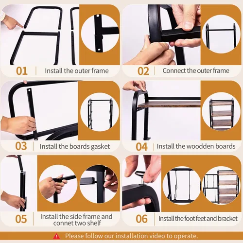 Vista 3 de Soporte para tocadiscos, mesa de almacenamiento de discos de vinilo de 4 niveles, soporte ajustable para tocadiscos, estante de vinilo con capacidad