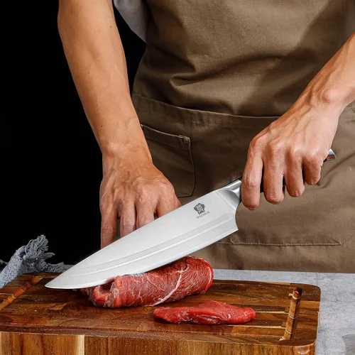 Vista 8 de WILDMOK Juego de bloque de cuchillos de cocina, juego de 17 piezas con bloque de madera, juegos de cuchillos de cocina de acero alemán con picador